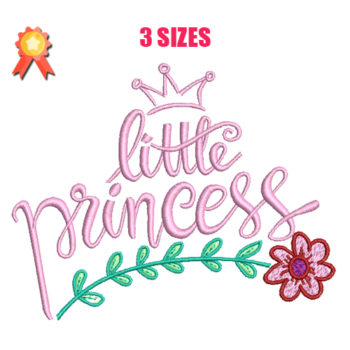 Little Princess Machine Embroidery Design