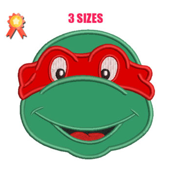 Ninja Turtles Face Machine Embroidery Design