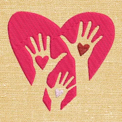 heart embroidery design