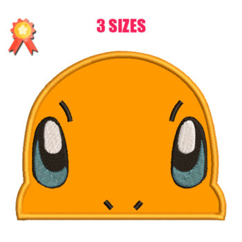 Charmander Head Machine Embroidery Design