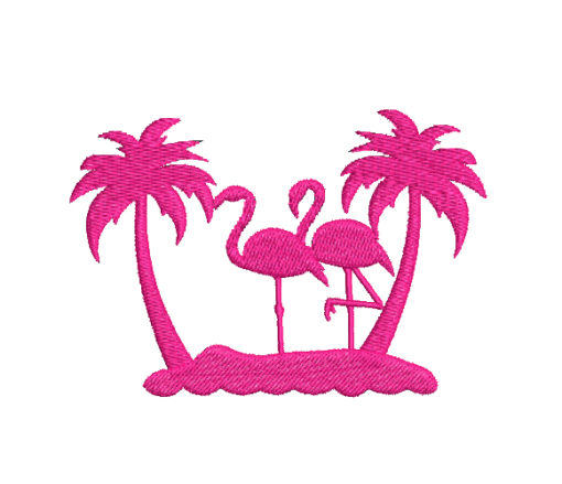 Flamingo 5 Machine Embroidery Design