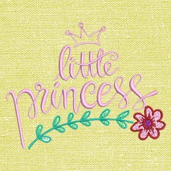 Princess embroidery design