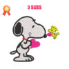 Snoopy Love Machine Embroidery Design