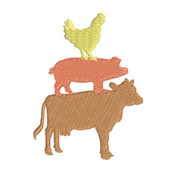 Animal Farm Machine Embroidery Design