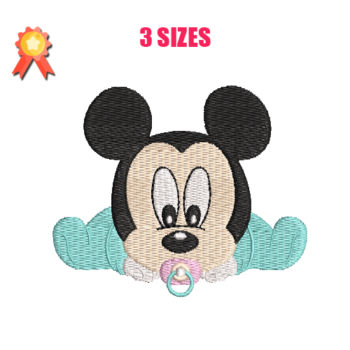 Baby Mickey Machine Embroidery Design