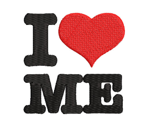 I Love Me Machine Embroidery Design