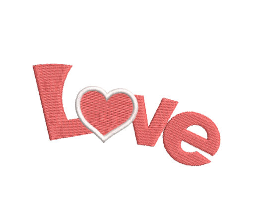 Love 5 Machine Embroidery Design