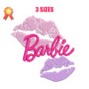Barbie Kiss Machine Embroidery Design