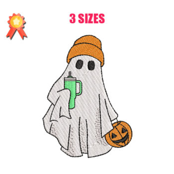 Funny Ghost Machine Embroidery Design