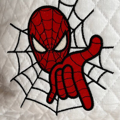 spiderman embroidery design