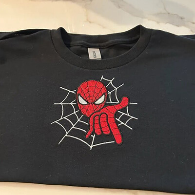 spiderman embroidery design