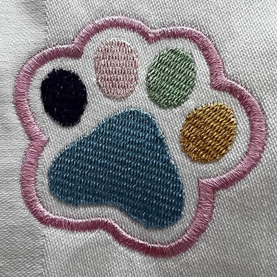 paw embroidery design