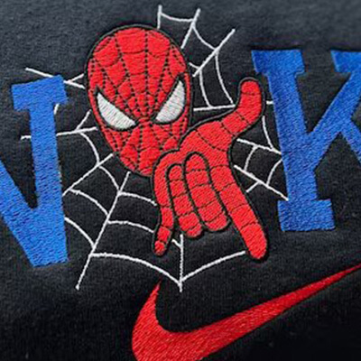 spiderman embroidery design