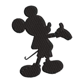 Mickey Mouse Silhouette Machine Embroidery Design