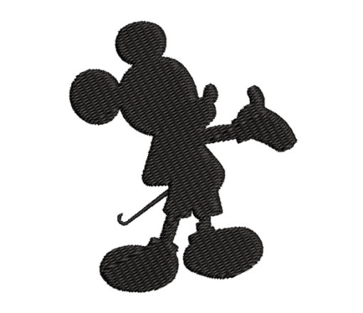 Mickey Mouse Silhouette Machine Embroidery Design