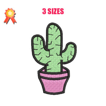 Cactus 3 Machine Embroidery Design