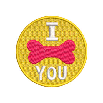 I Love You Machine Embroidery Design