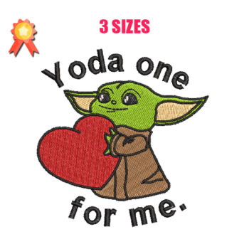 Yoda One Machine Embroidery Design