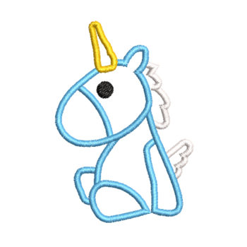 Baby Unicorn Machine Embroidery Design