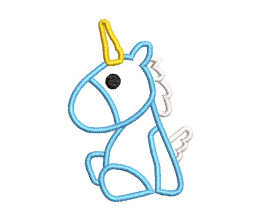 Baby Unicorn Machine Embroidery Design