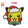 Christmas Pikachu Machine Embroidery Design