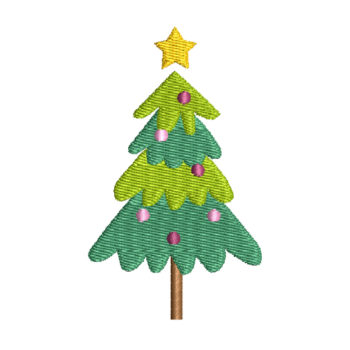 Christmas Trees 4 Machine Embroidery Design