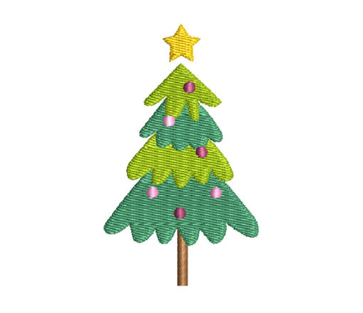 Christmas Trees 4 Machine Embroidery Design