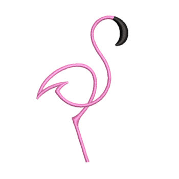 Flamingo 4 Machine Embroidery Design