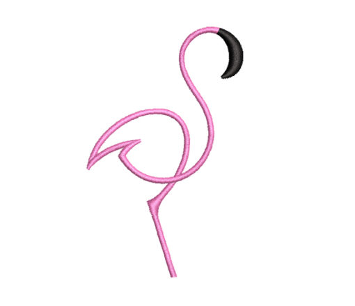 Flamingo 4 Machine Embroidery Design