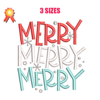 Merry Machine Embroidery Design