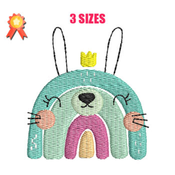 Cute Bear Machine Embroidery Design