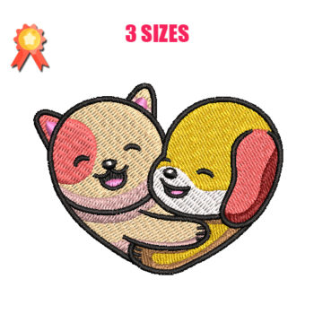 Love Animals Machine Embroidery Design