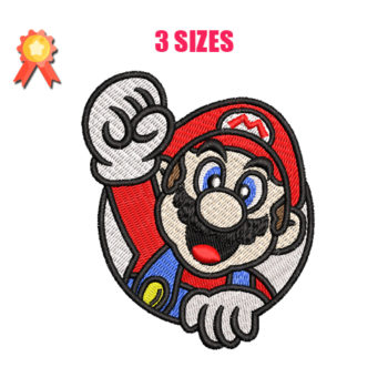 Mario Bros 2 Machine Embroidery Design