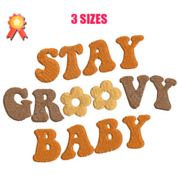Saty Groovy Baby Machine Embroidery Design
