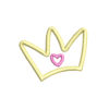 Crown With Heart Machine Embroidery Design