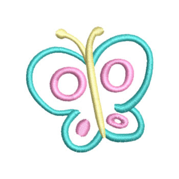 Cute Butterfly Machine Embroidery Design