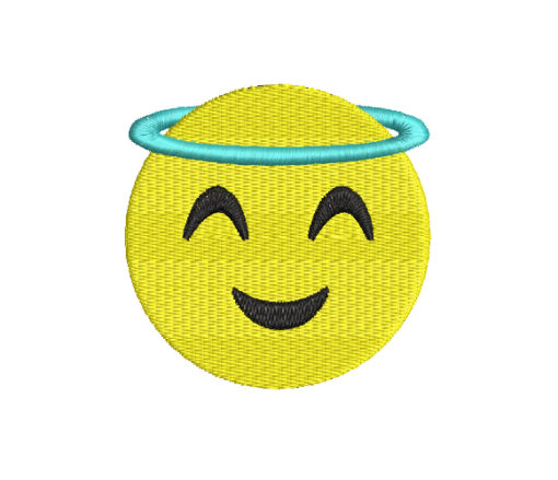 Emoji Angel Machine Embroidery Design