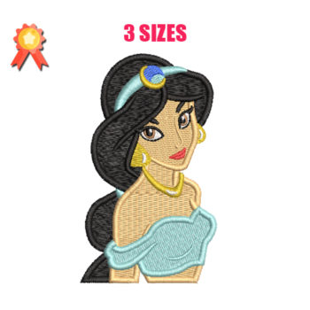 Jasmine Princess Machine Embroidery Design