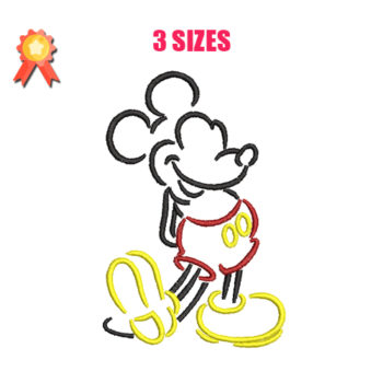 Mickey Mouse 13 Machine Embroidery Design