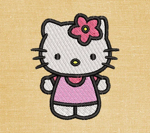 Hello Kitty embroidery design