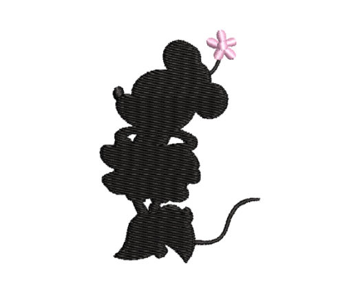 Minnie Mouse Silhouette Machine Embroidery Design