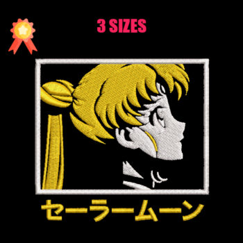 Sailor Moon Machine Embroidery Design