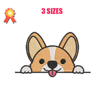 Welsh Corgi Machine Embroidery Design