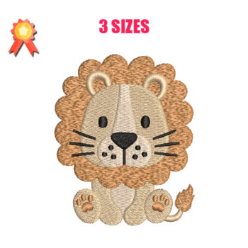 Baby Lion 5 Machine Embroidery Design