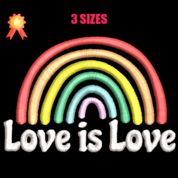 Love is Love Machine Embroidery Design