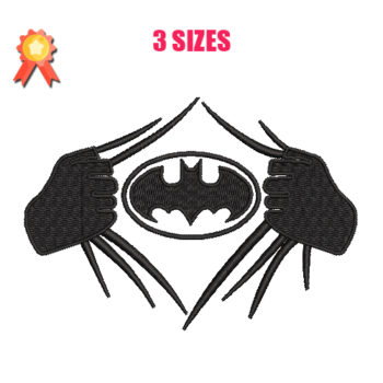 Batman Superhero Machine Embroidery Design