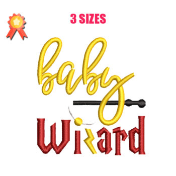 Baby Wizard Machine Embroidery Design