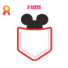 Mickey Mouse Pocket Machine Embroidery Design